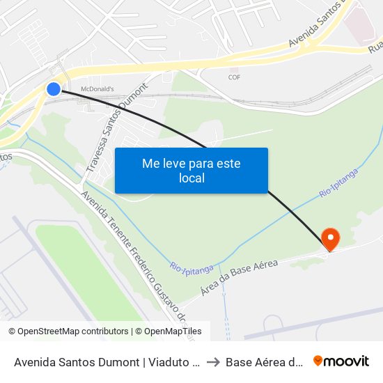 Avenida Santos Dumont | Viaduto - Estação Aeroporto to Base Aérea de Salvador map