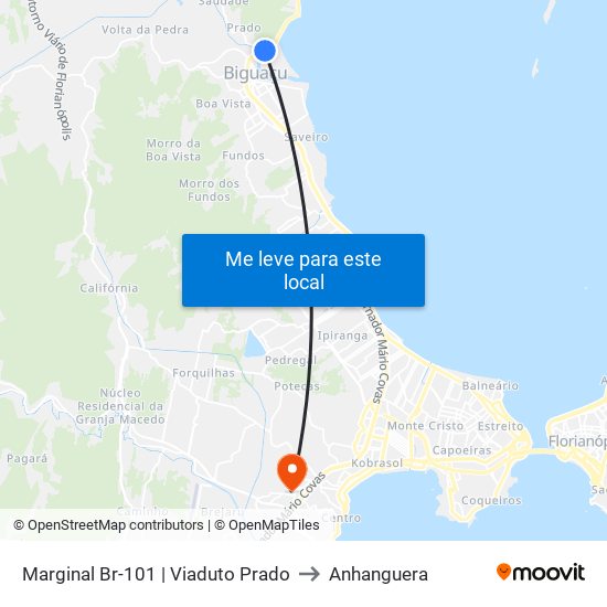 Marginal Br-101 | Viaduto Prado to Anhanguera map