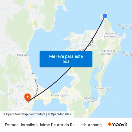 Estrada Jornalista Jaime De Arruda Ramos, 1972 to Anhanguera map