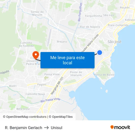 R. Benjamin Gerlach to Unisul map