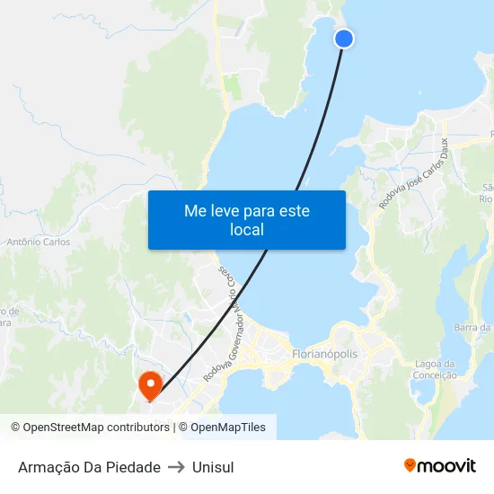 Armação Da Piedade to Unisul map