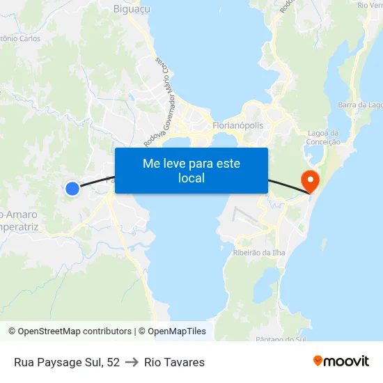Rua Paysage Sul, 52 to Rio Tavares map