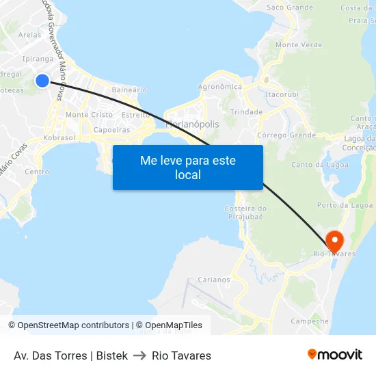 Av. Das Torres | Bistek to Rio Tavares map