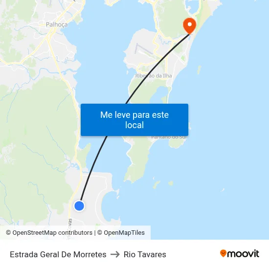 Estrada Geral De Morretes to Rio Tavares map