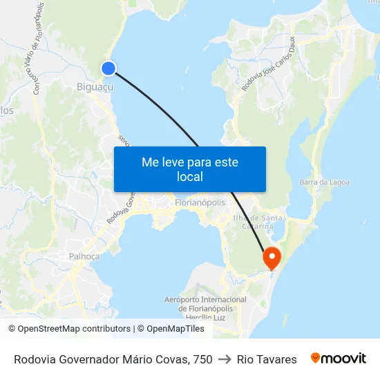 Rodovia Governador Mário Covas, 750 to Rio Tavares map