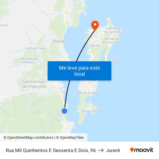 Rua Mil Quinhentos E Sessenta E Dois, 96 to Jurerê map