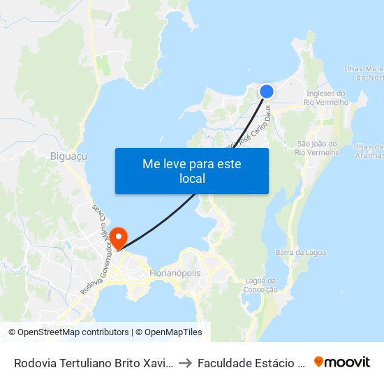 Rodovia Tertuliano Brito Xavier, 209 to Faculdade Estácio De Sá map