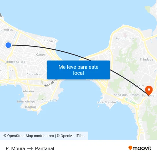 R. Moura to Pantanal map