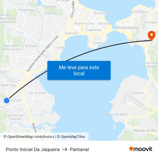 Ponto Inicial Da Jaqueira to Pantanal map