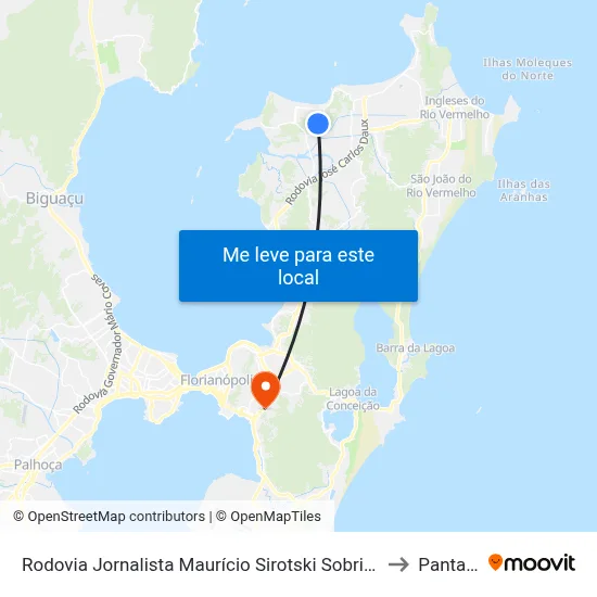 Rodovia Jornalista Maurício Sirotski Sobrinho, 5033 to Pantanal map