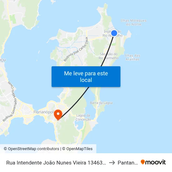 Rua Intendente João Nunes Vieira 1346346 to Pantanal map