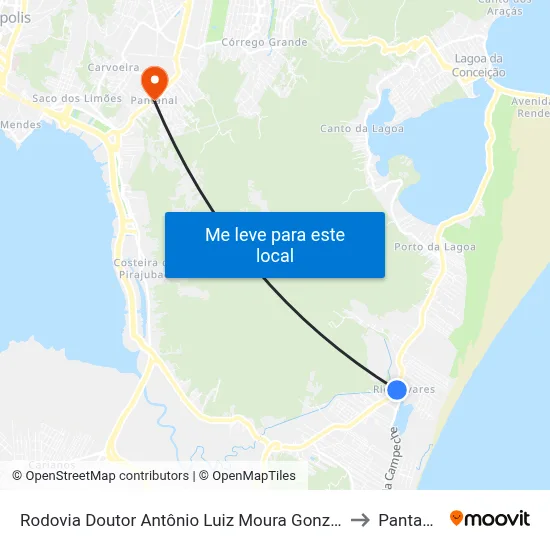 Rodovia Doutor Antônio Luiz Moura Gonzaga to Pantanal map