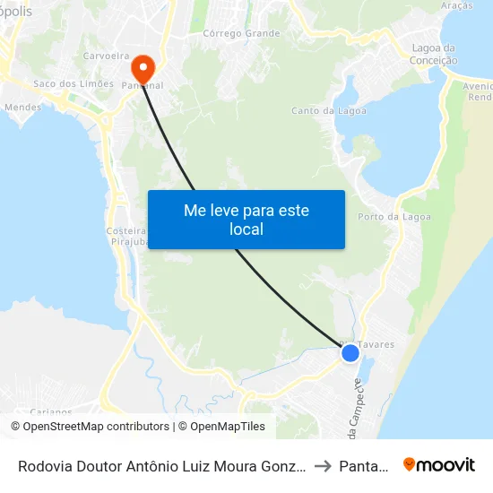 Rodovia Doutor Antônio Luiz Moura Gonzaga to Pantanal map