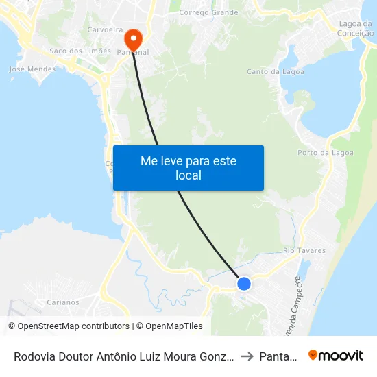 Rodovia Doutor Antônio Luiz Moura Gonzaga to Pantanal map