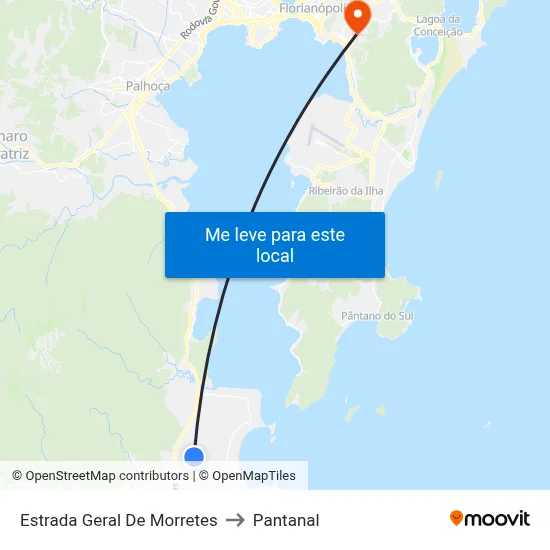 Estrada Geral De Morretes to Pantanal map