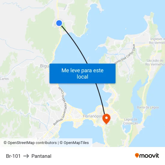 Br-101 to Pantanal map