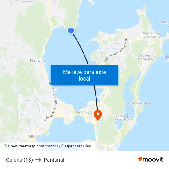 Caieira (18) to Pantanal map