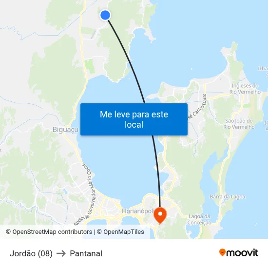 Jordão (08) to Pantanal map