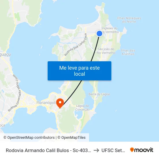 Rodovia Armando Calil Bulos - Sc-403, 3175 to UFSC Setor C map