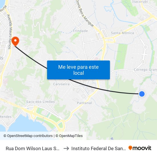 Rua Dom Wilson Laus Schmidt, 374 to Instituto Federal De Santa Catarina map
