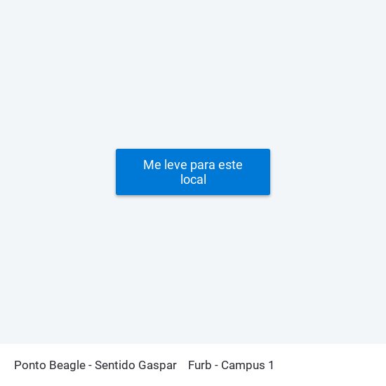 Ponto Beagle - Sentido Gaspar to Furb - Campus 1 map