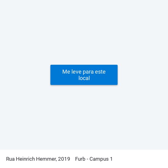 Rua Heinrich Hemmer, 2019 to Furb - Campus 1 map