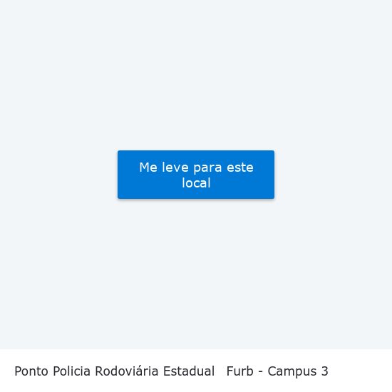 Ponto Policia Rodoviária Estadual to Furb - Campus 3 map