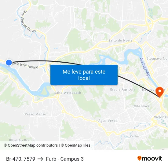 Br-470, 7579 to Furb - Campus 3 map