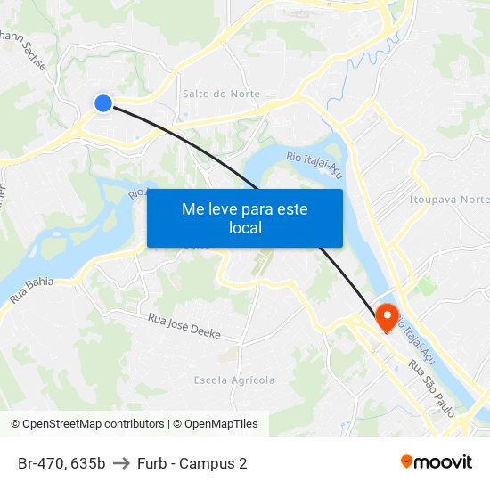 Br-470, 635b to Furb - Campus 2 map