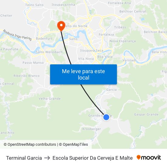 Terminal Garcia to Escola Superior Da Cerveja E Malte map