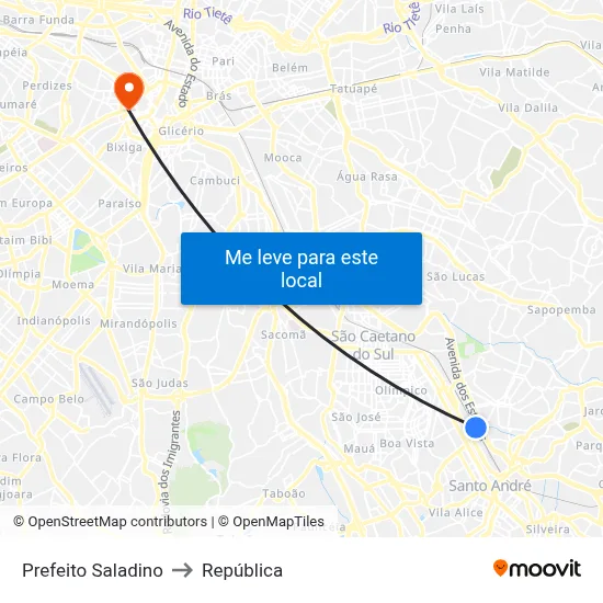 Prefeito Saladino to República map
