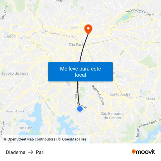 Diadema to Pari map