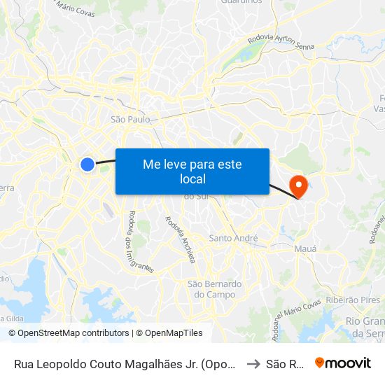 Rua Leopoldo Couto Magalhães Jr. (Oposto Ao Nº 275) to São Rafael map