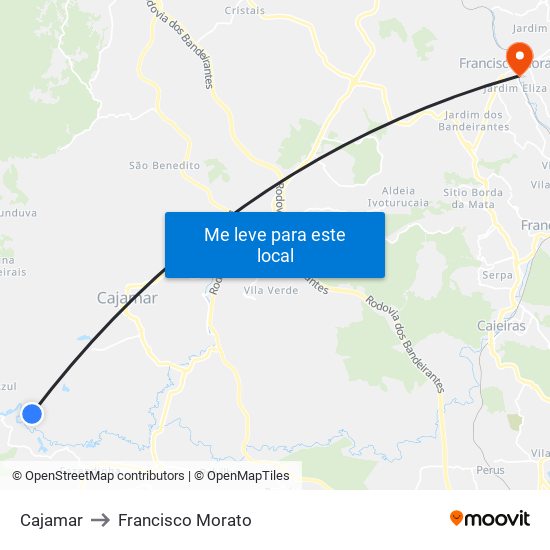 How to get to Marabraz - Centro de Distribuição in Cajamar by Bus