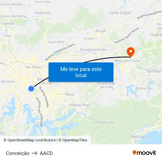 Conceição to AACD map