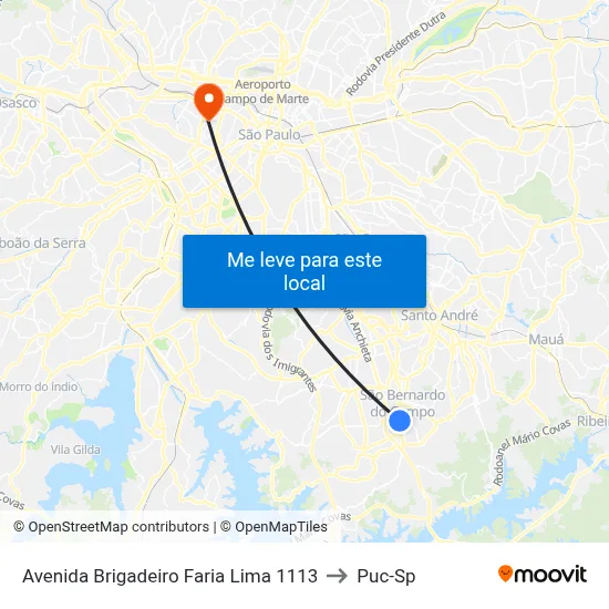 Matriz to Puc-Sp map