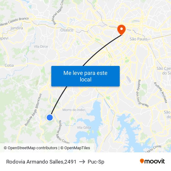 Rodovia Armando Salles,2491 to Puc-Sp map