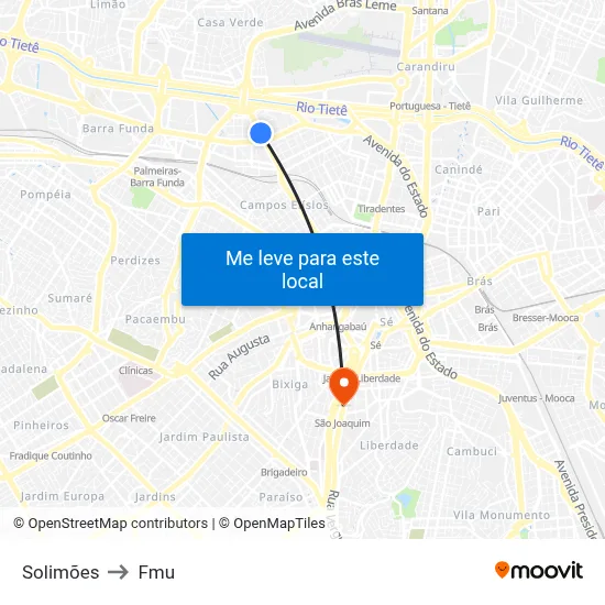 Solimões to Fmu map