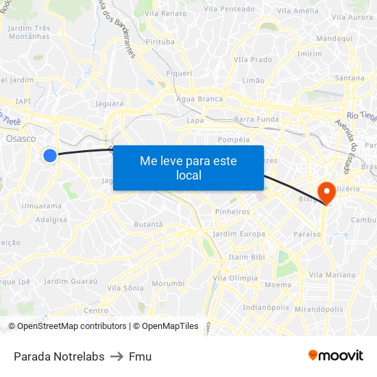 Parada Notrelabs to Fmu map