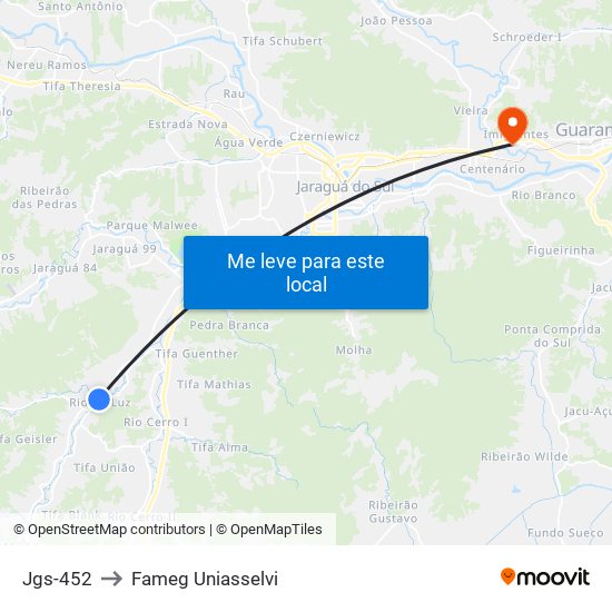 Jgs-452 to Fameg Uniasselvi map