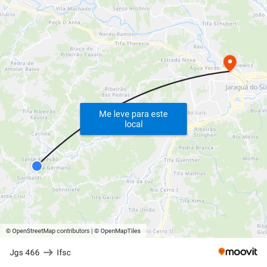 Jgs 466 to Ifsc map