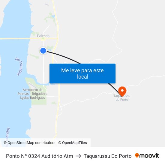 Ponto Nº 0324 Auditório Atm to Taquarussu Do Porto map