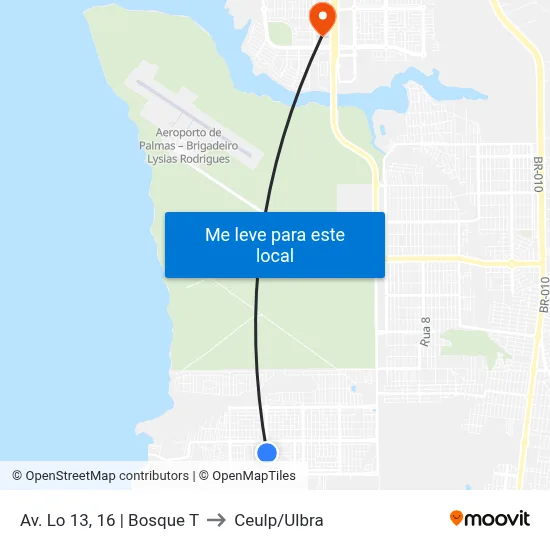 Av. Lo 13, 16 | Bosque T to Ceulp/Ulbra map