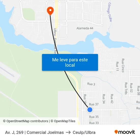 Av. J, 269 | Comercial Joelmas to Ceulp/Ulbra map