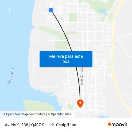 Av. Ns 9, 338 | Q407 Sul to Ceulp/Ulbra map