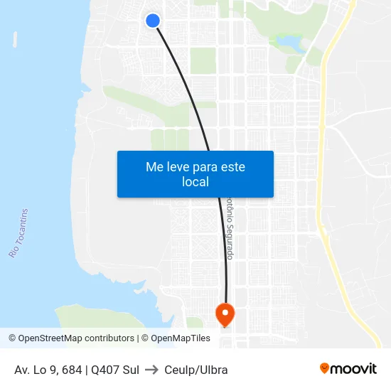 Av. Lo 9, 684 | Q407 Sul to Ceulp/Ulbra map