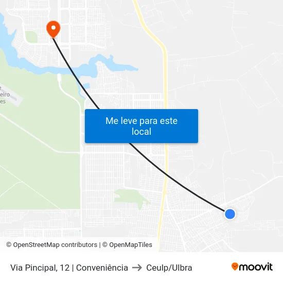 Via Pincipal, 12 | Conveniência to Ceulp/Ulbra map