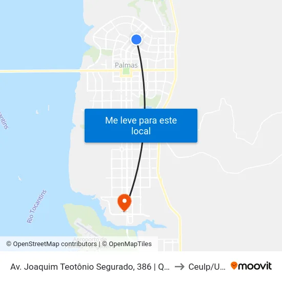 Av. Joaquim Teotônio Segurado, 386 | Q402 Norte to Ceulp/Ulbra map