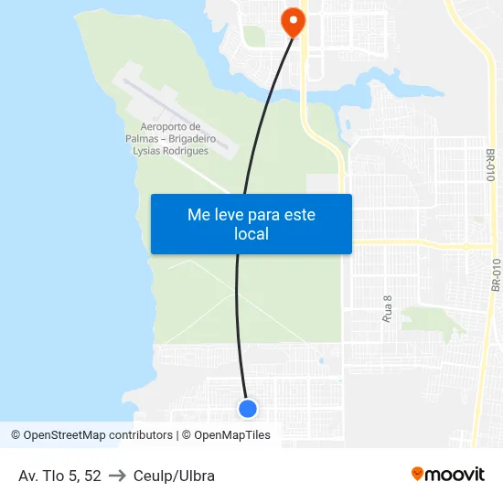 Av. Tlo 5, 52 to Ceulp/Ulbra map