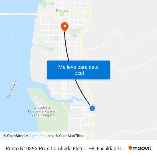 Ponto N° 0393 Prox. Lombada Eletrônica to Faculdade Itop map